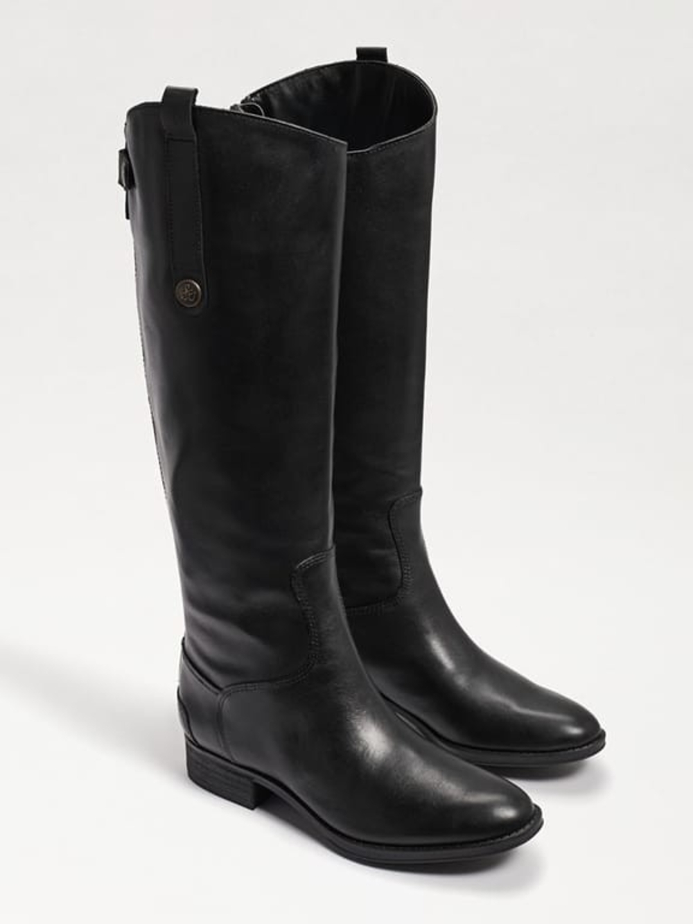 Sam Edelman Penny 2 Black Wide Calf Riding Books - Picture 2 of 6